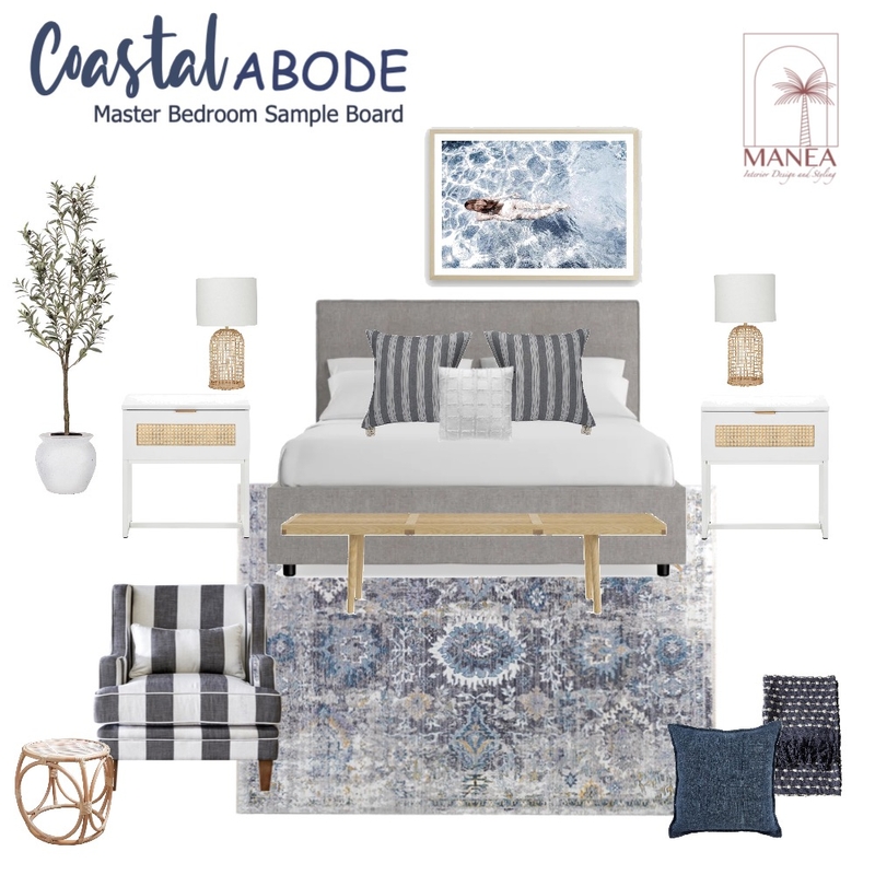 Coastal Abode Master bedroom Mood Board by Manea Interiors on Style Sourcebook