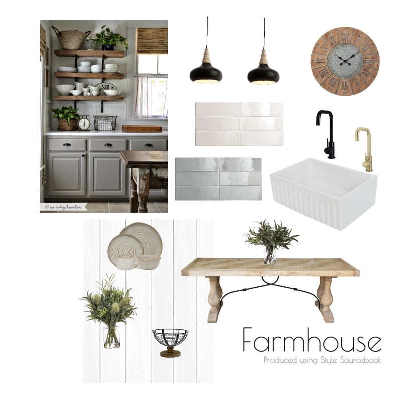 Modern Farmhouse Mood Board by StaceyBond on Style Sourcebook