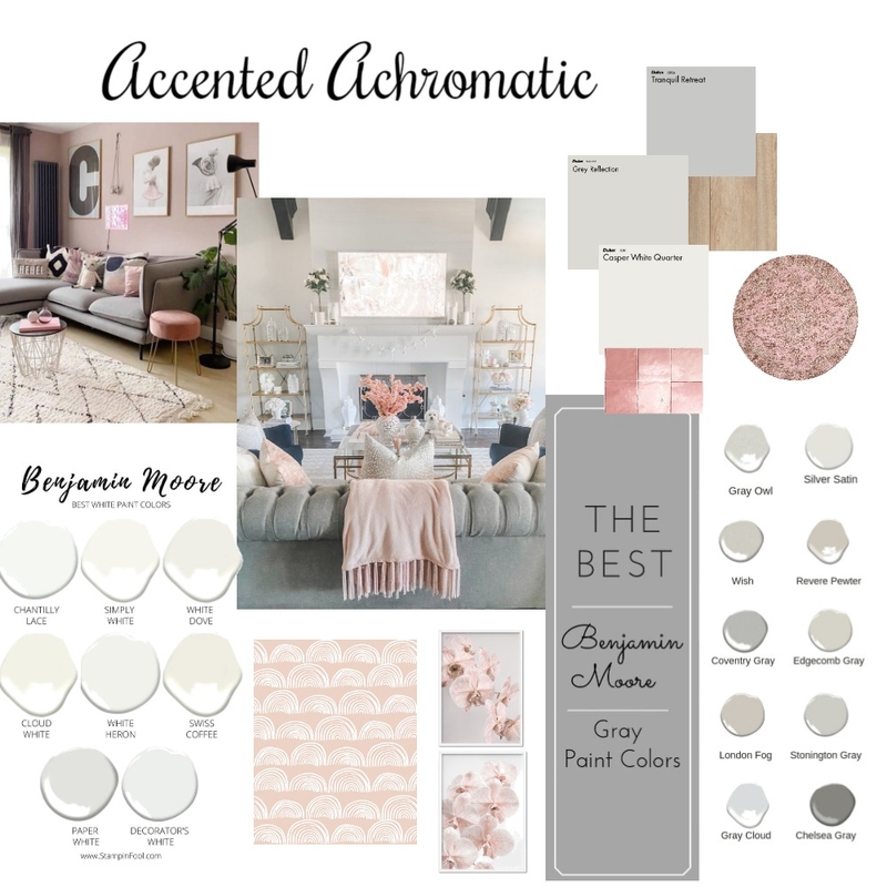 Accented Achromatic Mood Board by Beauhomedecor on Style Sourcebook