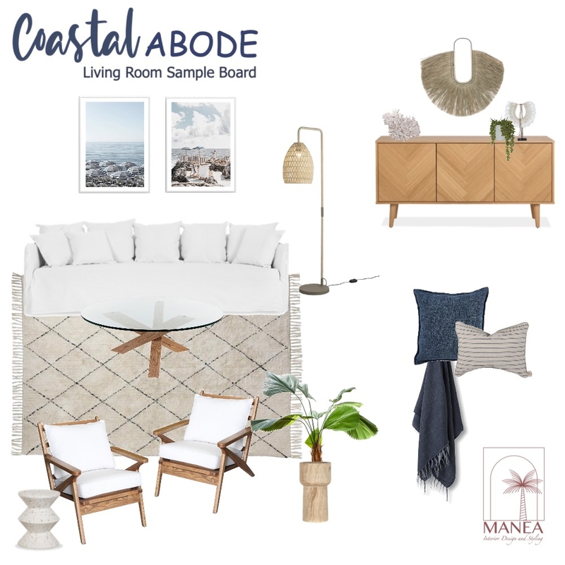 Coastal Abode Living Room Mood Board by Manea Interiors on Style Sourcebook
