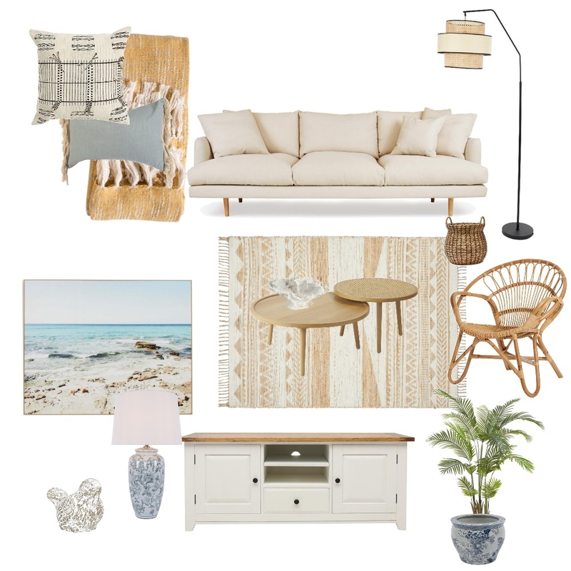 Coastal Living Room Mood Board by catie2020 on Style Sourcebook