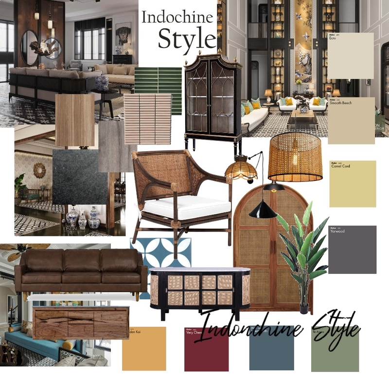Indochine style Mood Board by vivi on Style Sourcebook