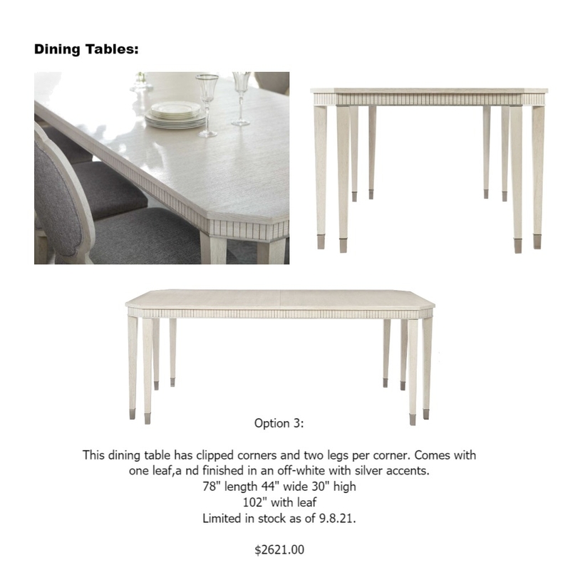 Katy Wheeler's dining tables 3 Mood Board by Intelligent Designs on Style Sourcebook