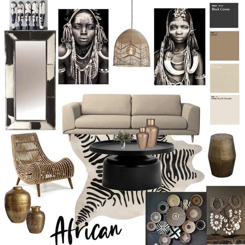 African Style Mood Board by Jessyanne99 on Style Sourcebook