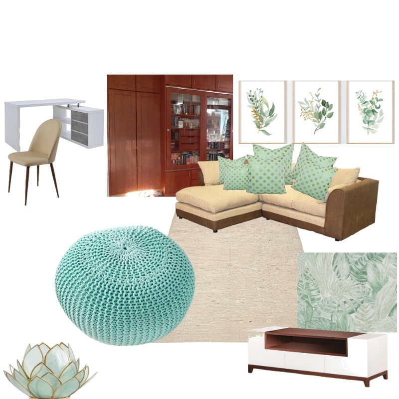 dnevna sa mint green i zlatnim akcentima Mood Board by Fragola on Style Sourcebook