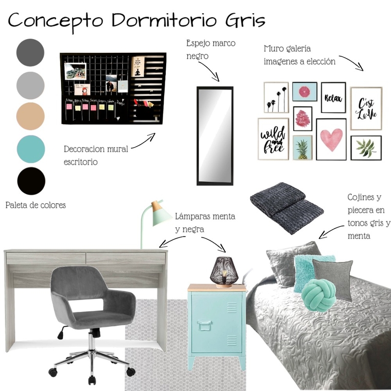 dormitorio gris Mood Board by caropieper on Style Sourcebook