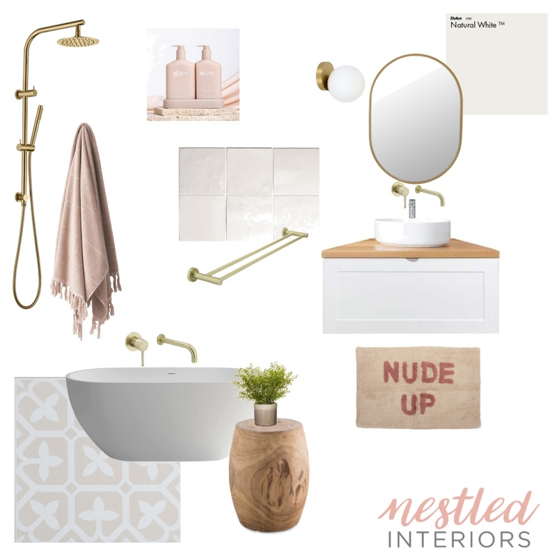 Forest Bathroom Mood Board by Nestled Interiors on Style Sourcebook