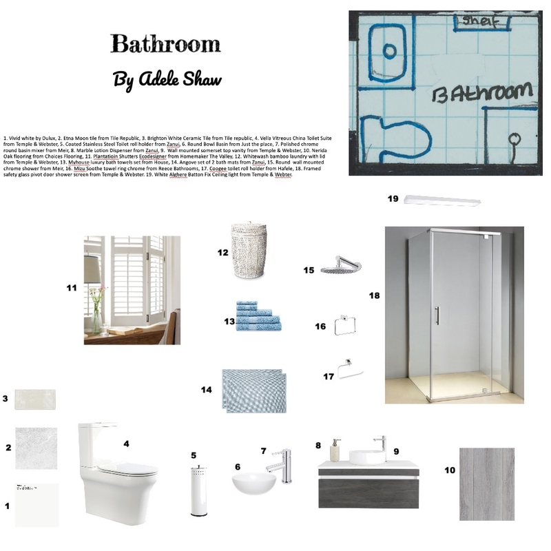 Bathroom Mood Board by Adele Shaw on Style Sourcebook