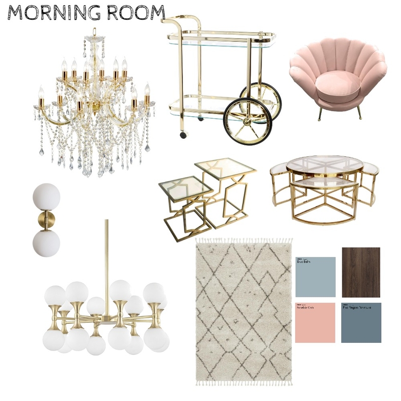 Morning Room - Hollywood Glam Mood Board by Bilon on Style Sourcebook