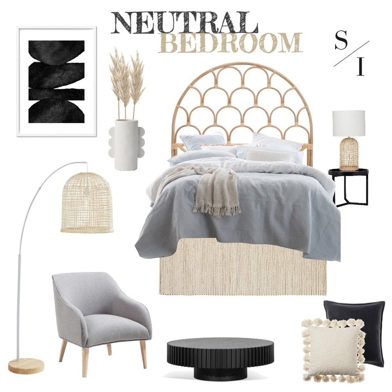 Neutral Bedroom Mood Board by Studio Isabella on Style Sourcebook