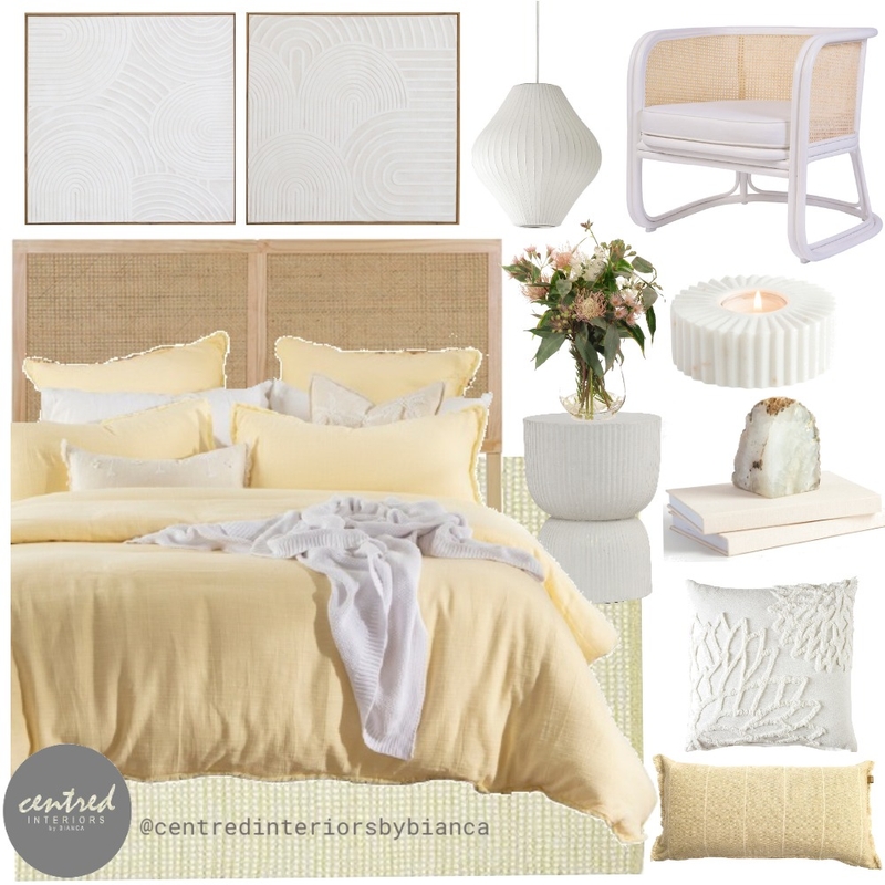 Spring Bedroom Mood Board by Centred Interiors on Style Sourcebook