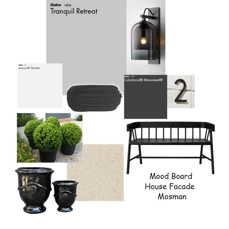 House Facade Mosman Mood Board by designbykmc on Style Sourcebook