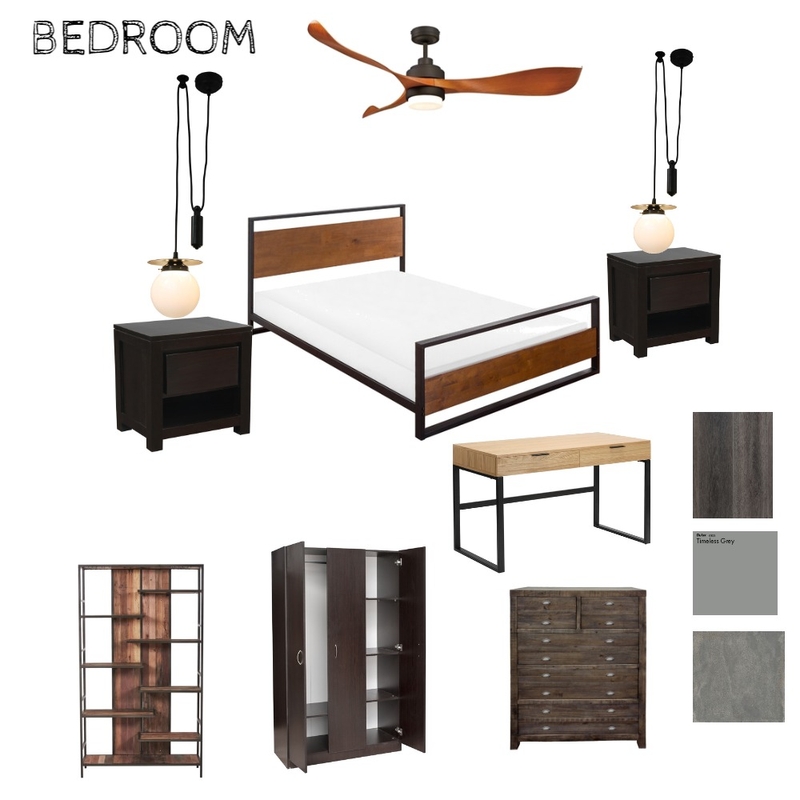 INDUSTRIAL - BEDROOM Mood Board by Bilon on Style Sourcebook