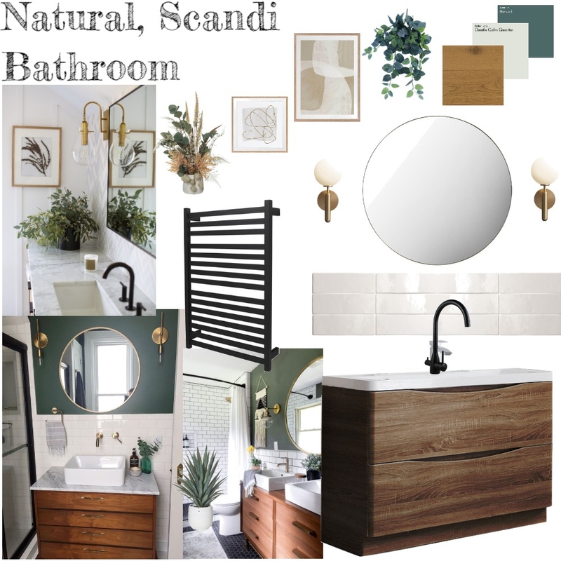 Scandi, Natural Bathroom Mood Board by rachweaver21 on Style Sourcebook
