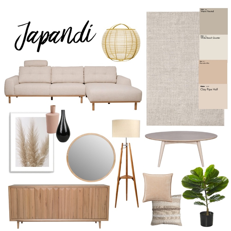 Japandi Mood Board by kaitharper on Style Sourcebook