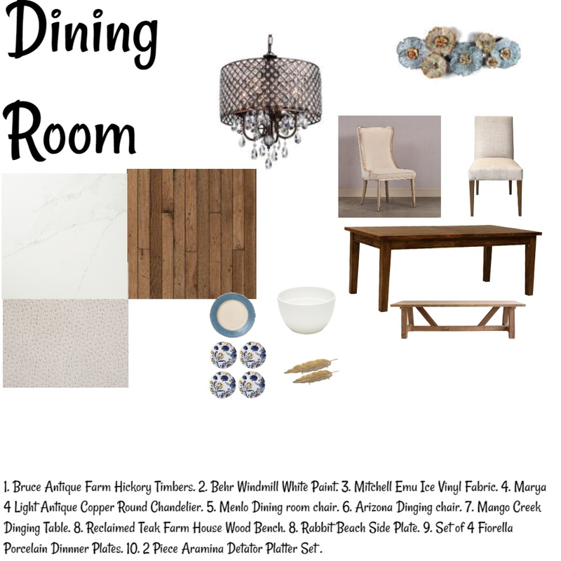 Module 9 Dining Room Mood Board by BriannaStarr on Style Sourcebook