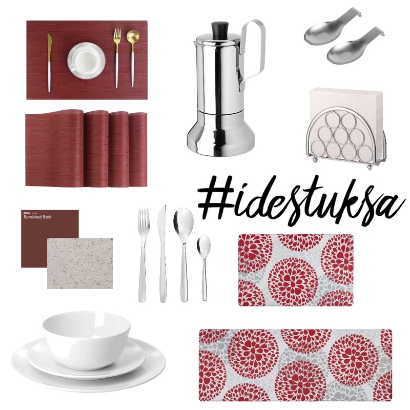 collage de cocina tonos rojos Mood Board by Rebeca sarmiento on Style Sourcebook