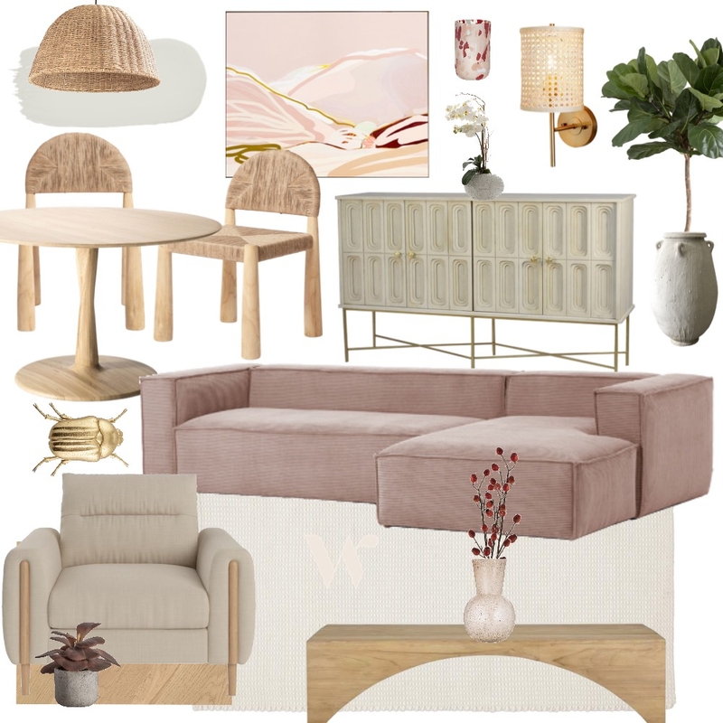 vintage inspired modern contemporary living trend Mood Board by The Whole Room on Style Sourcebook