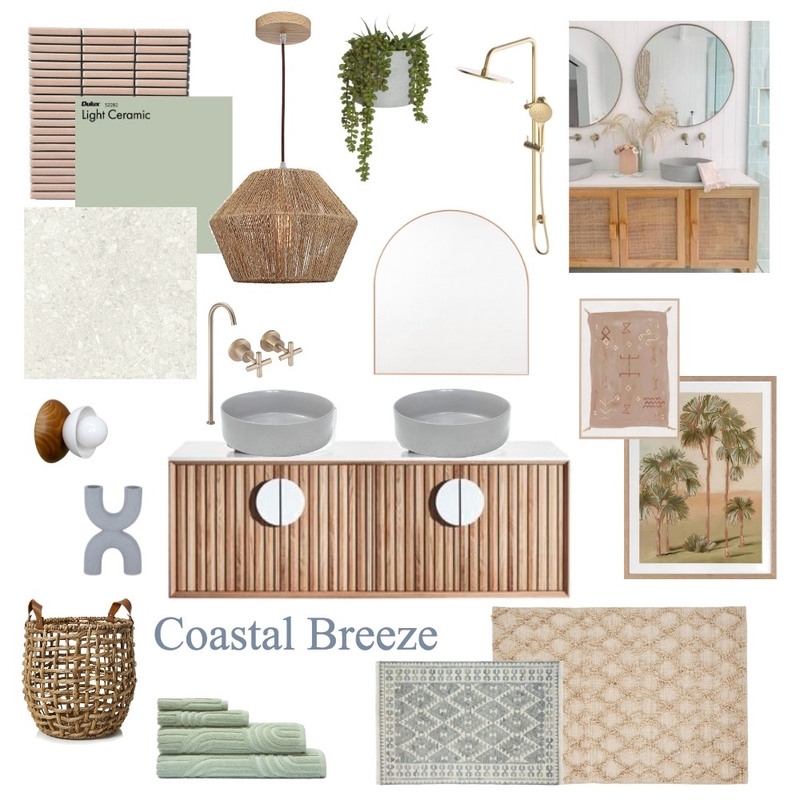 Coastal Breeze Bathroom Mood Board by Dewi Johnson on Style Sourcebook