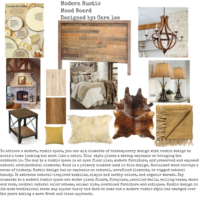 modern rustic mood board Mood Board by caraleedesigns on Style Sourcebook