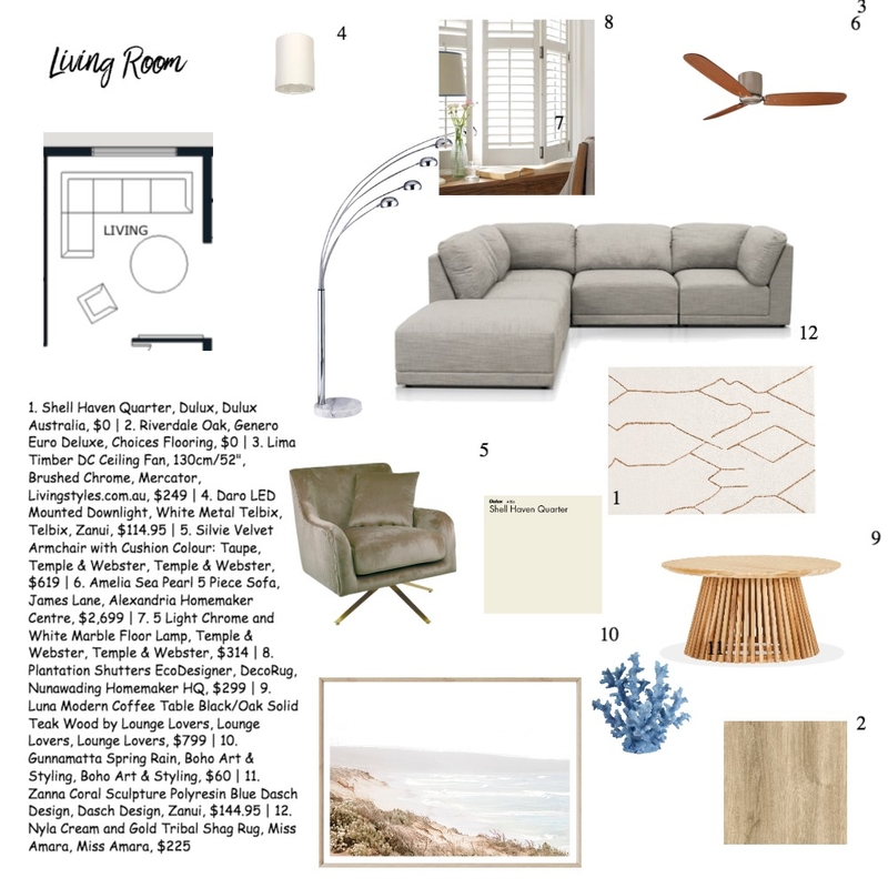 LIVING ROOM Mood Board by EllenZhang on Style Sourcebook