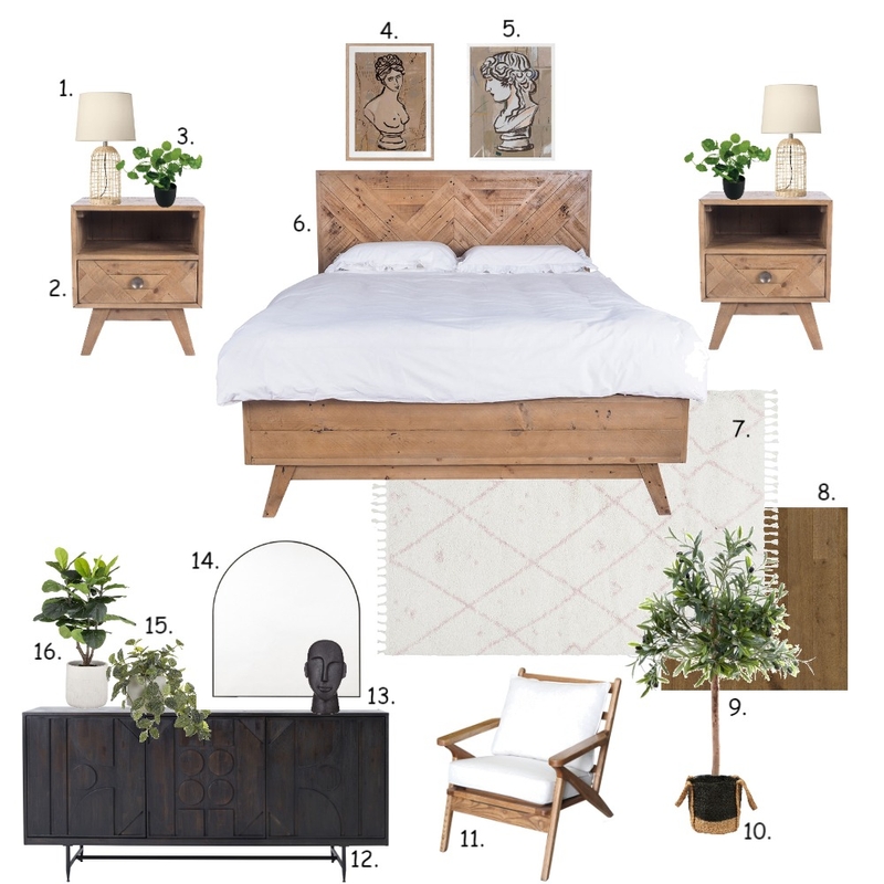 Accented Achromatic Bedroom Mood Board by Kayla Blom on Style Sourcebook