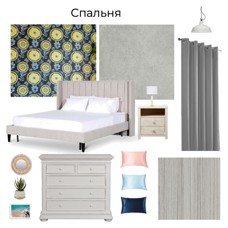 Спальня Mood Board by Olga Shkurdenko on Style Sourcebook