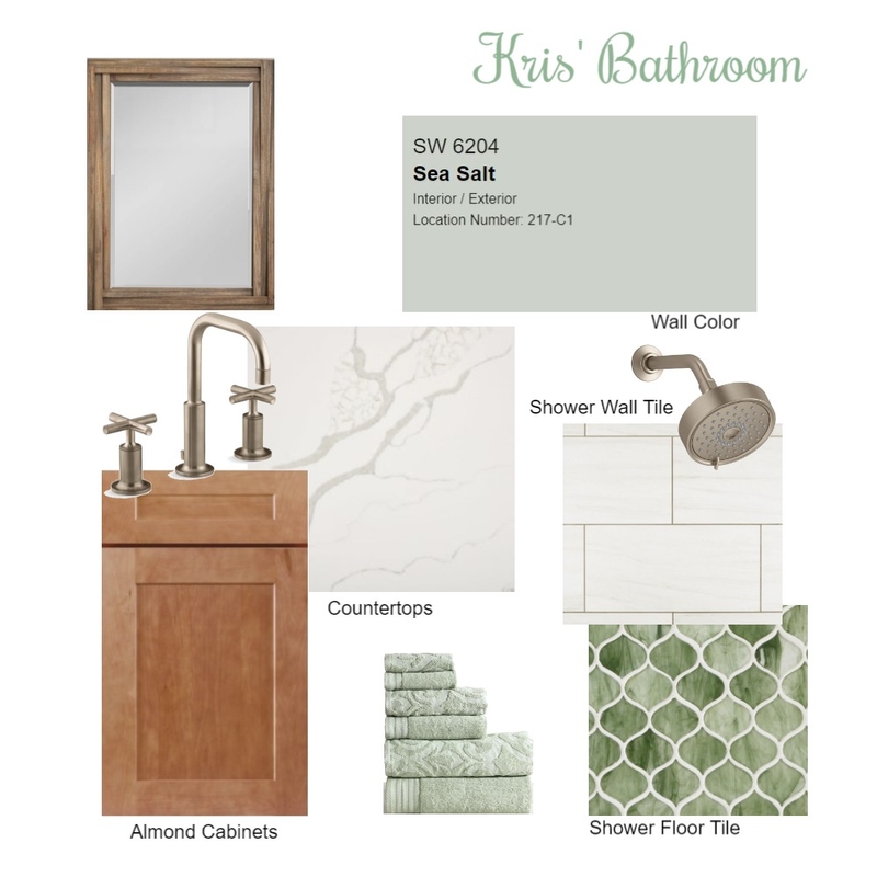Kris' Bathroom (1) Mood Board by Kimberly George Interiors on Style Sourcebook