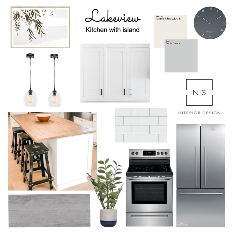 Lakeview - Kitchen w Island Mood Board by Nis Interiors on Style Sourcebook