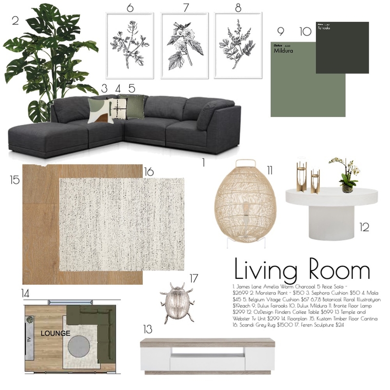 Living Room Mood Board by Ceilidh on Style Sourcebook