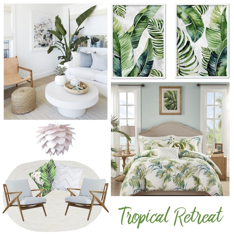 Tropical Retreat Mood Board by Acacia Design Firm on Style Sourcebook