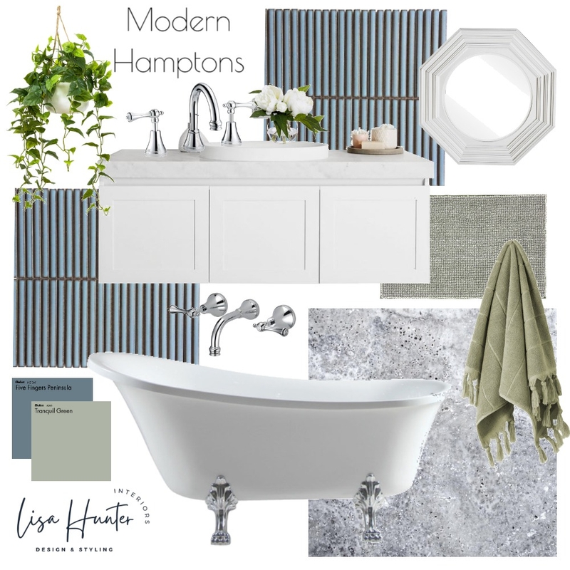 Modern Coastal Bathroom Mood Board by Lisa Hunter Interiors on Style Sourcebook