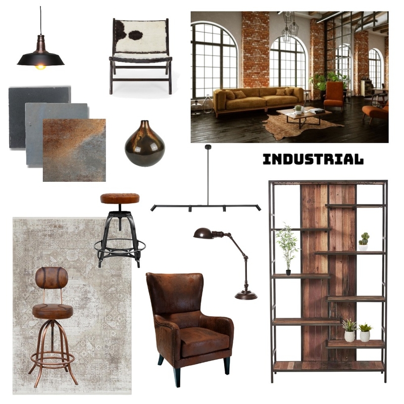 Industrial Mood Board Mood Board by BreeN on Style Sourcebook