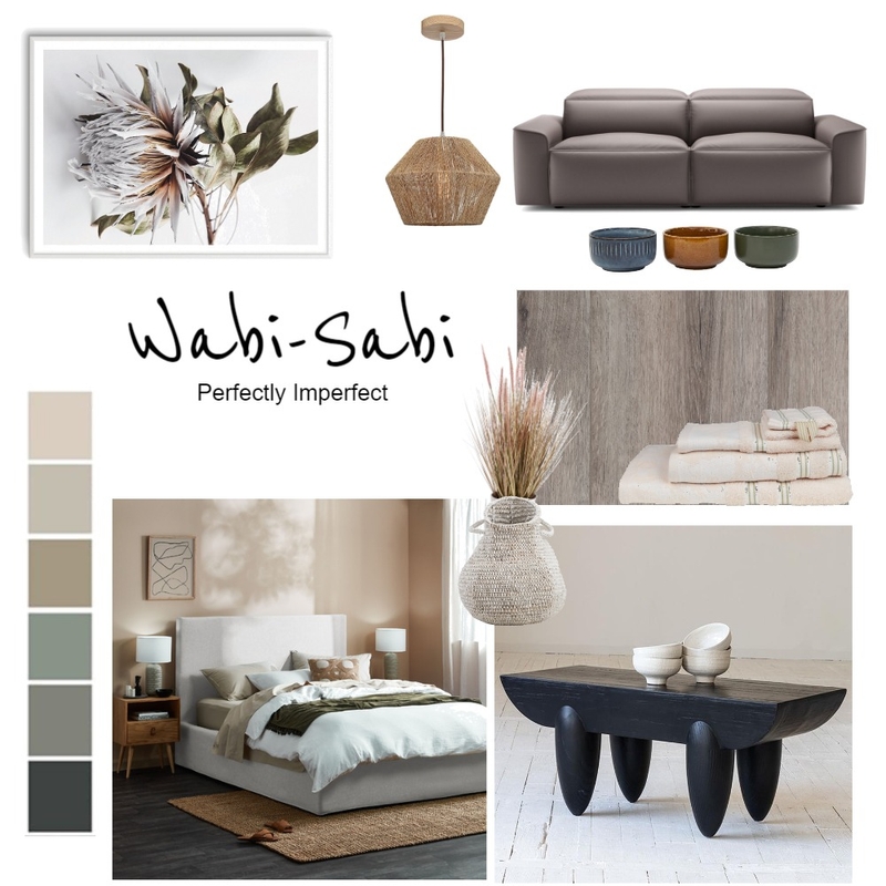 wabi sabi Mood Board by Connected Living Designs on Style Sourcebook