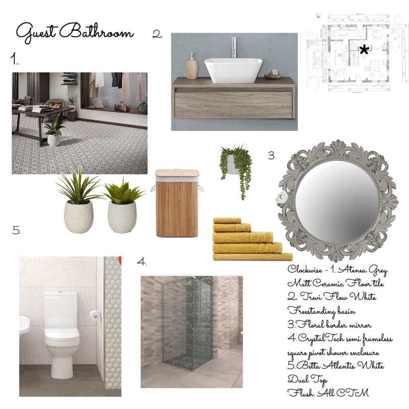 Mod 9 Guest Bathroom Mood Board by NickyJMajor on Style Sourcebook