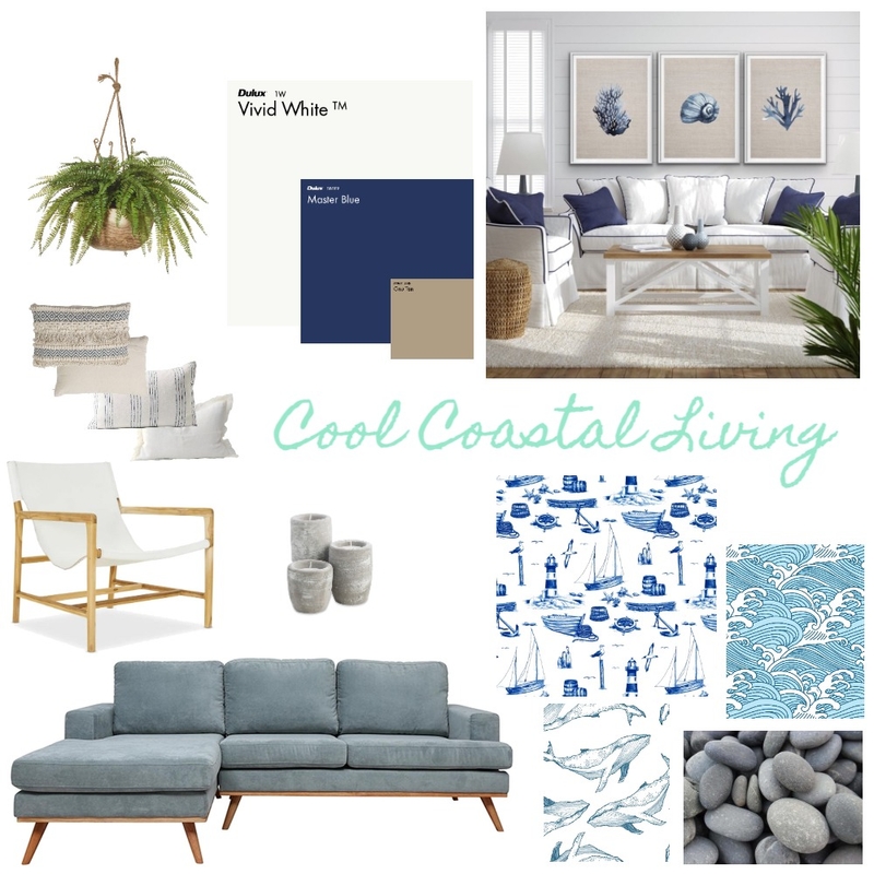 Cool Coastal Living Mood Board by LinCatt on Style Sourcebook