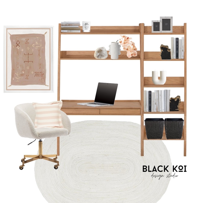 Tashs Study Mood Board by Black Koi Design Studio on Style Sourcebook