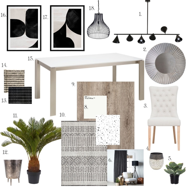 dining room sample board final Mood Board by BlueOrange Interiors on Style Sourcebook