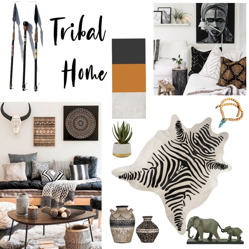 Tribal Home Mood Board by Connected Living Designs on Style Sourcebook