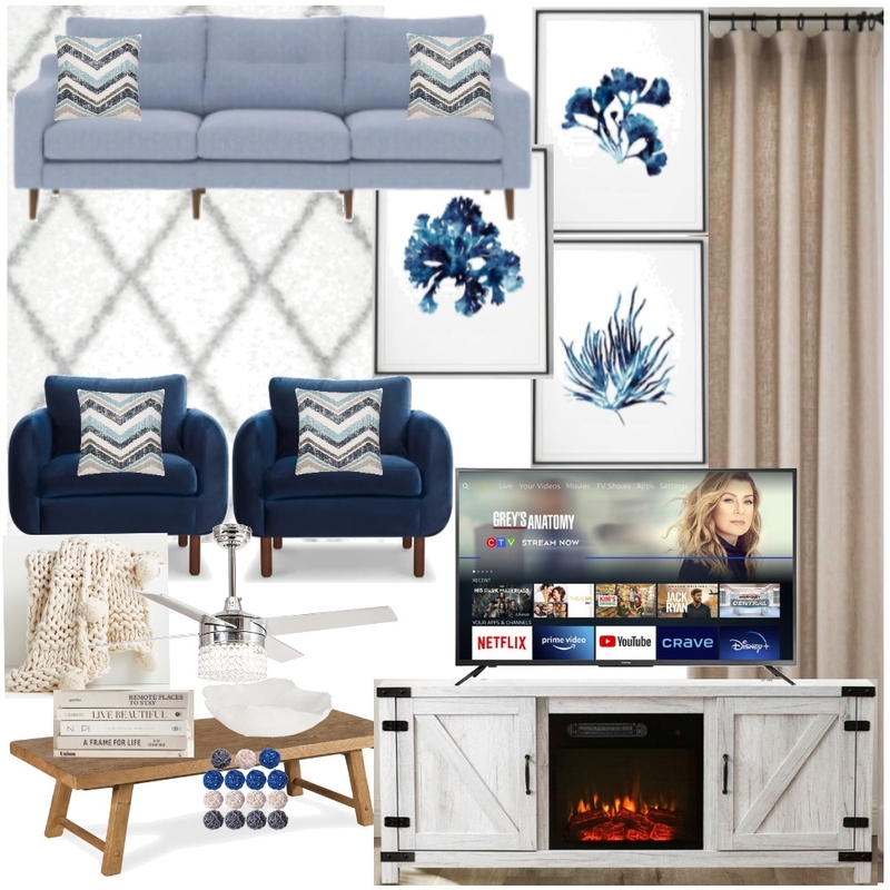 Module 9 - Living Room Mood Board by Sarah on Style Sourcebook