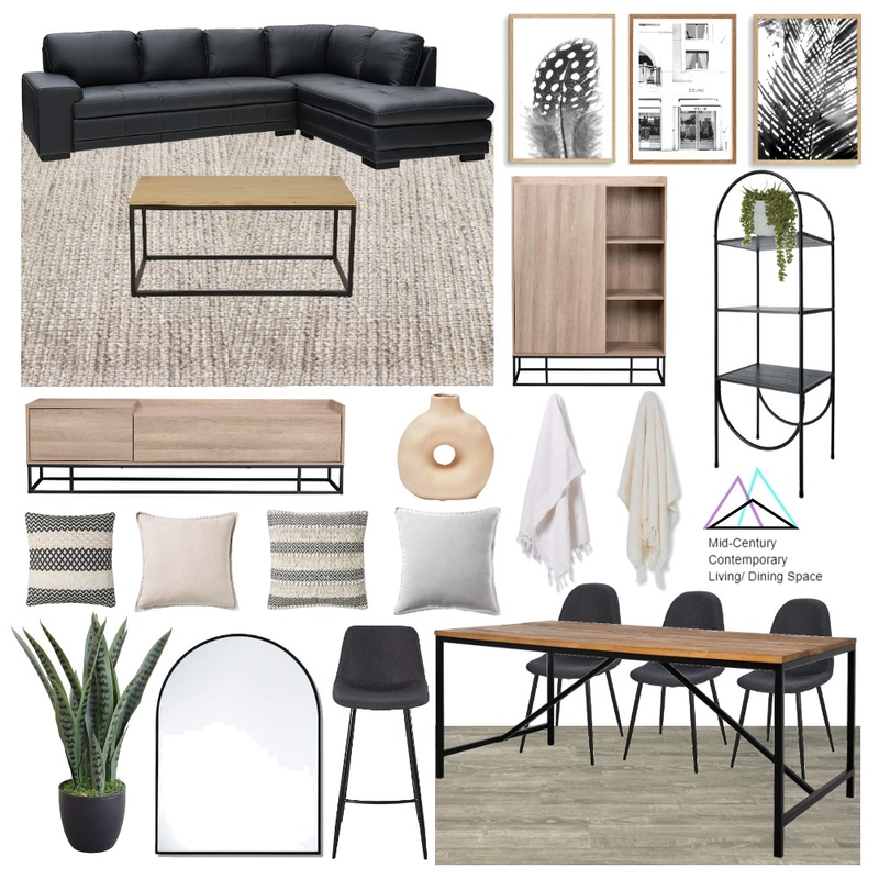 Byford Mid Century industrial living Mood Board by Invelope on Style Sourcebook