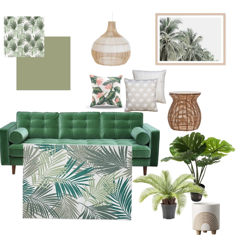 Tropical Living Room Mood Board by Sarah_Lich on Style Sourcebook