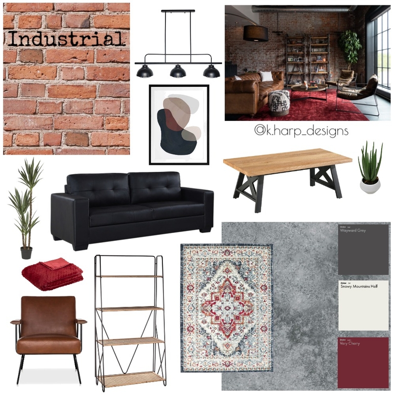 Industrial Mood Board by kaitharper on Style Sourcebook