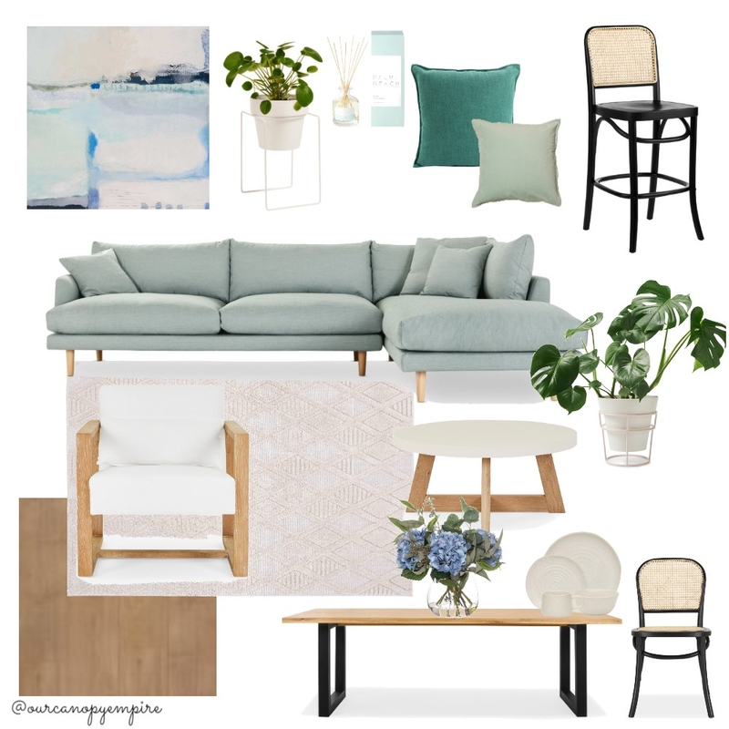 Living & Dining Mood Board by ourcanopyempire on Style Sourcebook