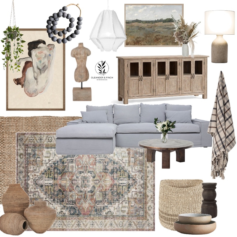 Living room Mood Board by Oleander & Finch Interiors on Style Sourcebook