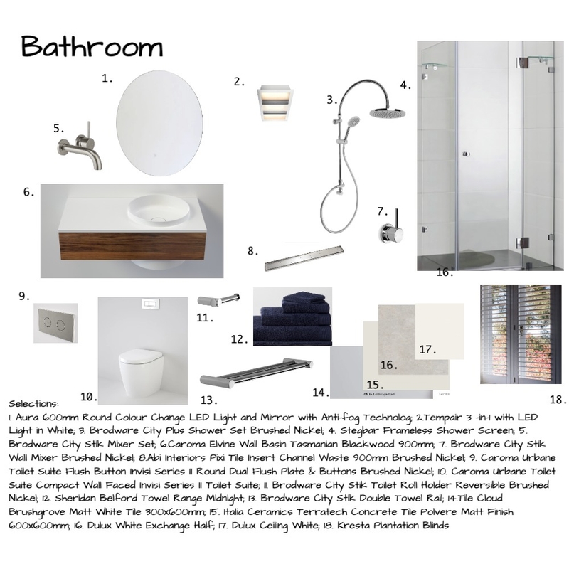 Assignment 9 Bathroom Mood Board by engsm001 on Style Sourcebook