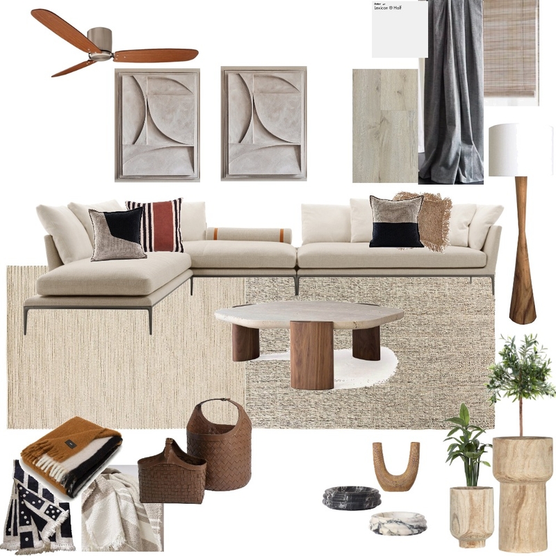 sample board family room Mood Board by Melina Sternberg on Style Sourcebook