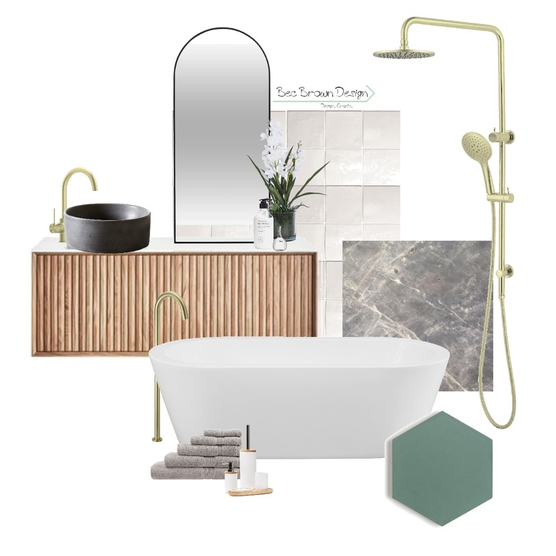 Contempo Bathing Mood Board by Bec Brown Design on Style Sourcebook