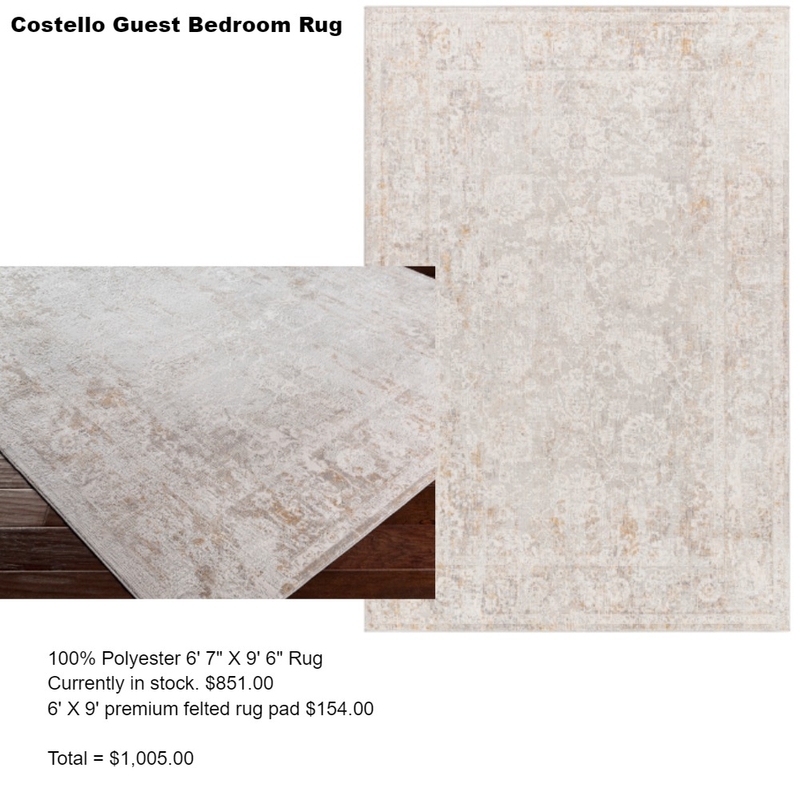 costello guest bedroom rug Mood Board by Intelligent Designs on Style Sourcebook