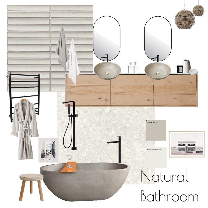 Natural Bathroom Mood Board by SoneiHome on Style Sourcebook